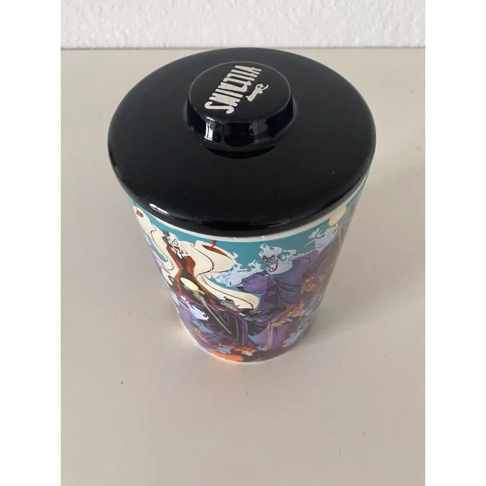 Disney Villains‎ Ceramic Cookie Jar Canister Halloween Maleficent Cruella Scar
